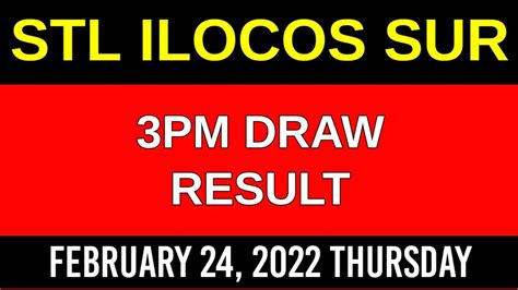 stl ilocos sur 2nd draw today result|STL RESULTS TODAY .